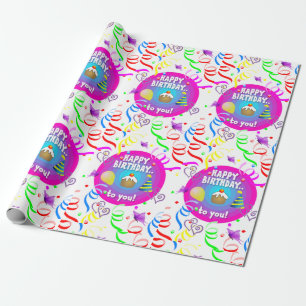 Happy Birthday Wrapping Paper Geschenkpapier