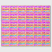 Happy Birthday Wrapping Paper Geschenkpapier (Flach)