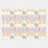 Happy Birthday Wrapping Paper Geschenkpapier Set (Vorderseite 3)