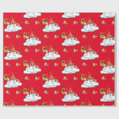 Happy Birthday Wrapping Paper IPhone Text Cloud Geschenkpapier (Flach)