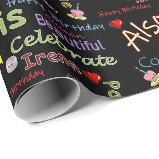 Happy Birthday Wrapping Paper Irene Geschenkpapier (Rolleneckpunkt)