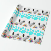 Happy Birthday Wrapping Paper Katze Lady Geburtsta Geschenkpapier (Ungerollt)