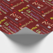 Happy Birthday Wrapping Paper Martha Geschenkpapier (Ecke)