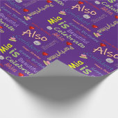 Happy Birthday Wrapping Paper Mia Geschenkpapier (Ecke)