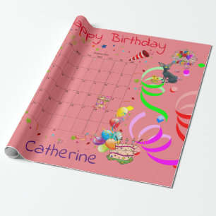 Happy Birthday Wrapping Paper Oktober 2022 Geschenkpapier