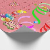 Happy Birthday Wrapping Paper Oktober 2022 Geschenkpapier (Ecke)