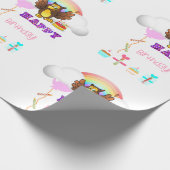 Happy Birthday Wrapping Paper Owl Geschenkpapier (Ecke)