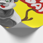 Happy Birthday Wrapping Paper Panda Bär Geschenkpapier (Ecke)