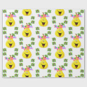 Happy Birthday Wrapping Paper Pear Geschenkpapier (Flach)