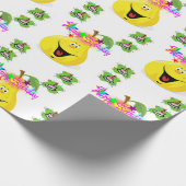 Happy Birthday Wrapping Paper Pear Geschenkpapier (Ecke)
