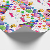 Happy Birthday Wrapping Paper Pig Hummel Geschenkpapier (Ecke)