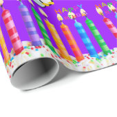 Happy Birthday Wrapping Paper Pinguin Geschenkpapier (Rolleneckpunkt)