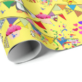 Happy Birthday Wrapping Paper Pinguin Geschenkpapier (Rolleneckpunkt)
