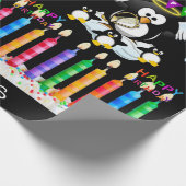 Happy Birthday Wrapping Paper Pinguin Geschenkpapier (Ecke)