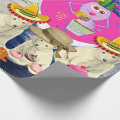 Happy Birthday Wrapping Paper Polar Bear Geschenkpapier (Ecke)