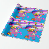 Happy Birthday Wrapping Paper Pony Geschenkpapier (Ungerollt)