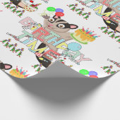 Happy Birthday Wrapping Paper Possum Cake Geschenkpapier (Ecke)