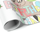 Happy Birthday Wrapping Paper Possum Cake Geschenkpapier (Rolleneckpunkt)