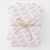 Happy Birthday Wrapping Paper Sheets Geschenkpapier Set (Beispiel)