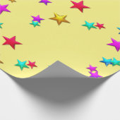 Happy Birthday Wrapping Paper Stars Geschenkpapier (Ecke)