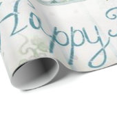 Happy Birthday Wrapping Paper Viktorianisch Geschenkpapier (Rolleneckpunkt)