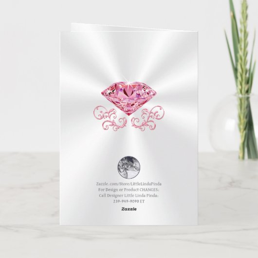 Happy Birthday Wünsche mit Foto Upload und Name, Karte (Rückseite)