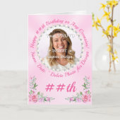 Happy Birthday Wünsche mit Foto Upload und Name, Karte (Gelbe Blume)