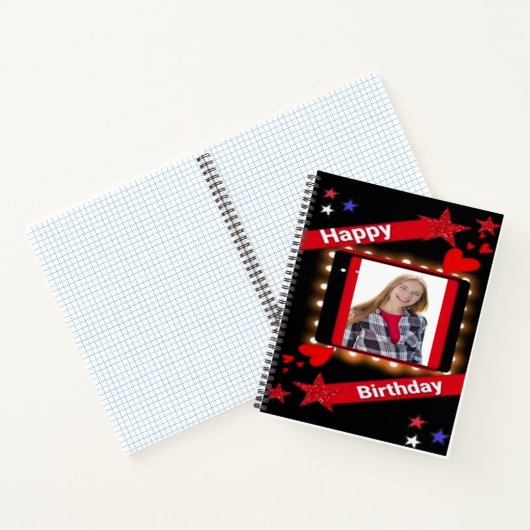 Happy Birthday Wünsche: PersonalizedSpiral Noteboo Notizblock (Innenseite)