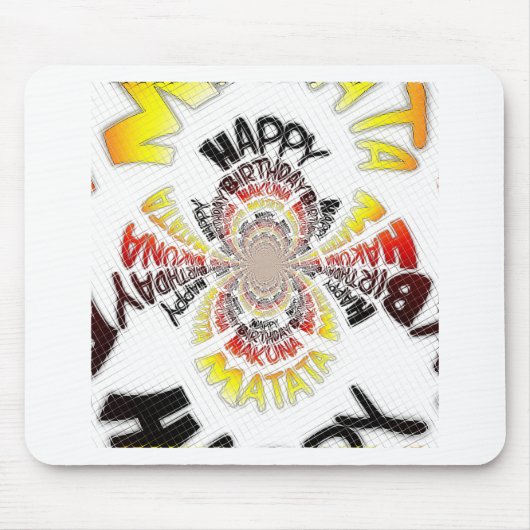 Happy Birthday wünschen Ihnen einen schönen Tag Mousepad (Vorne)