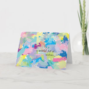 Happy Birthday wünscht Abstrakte moderne Kunst Karte