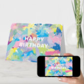 Happy Birthday wünscht Abstrakte moderne Kunst Karte