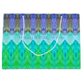 Happy Birthday wünscht große Papiergeschenktasche Große Geschenktüte (Vorderseite)