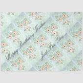 Happy Birthday wünscht Seidenpapier (Vorderseite)