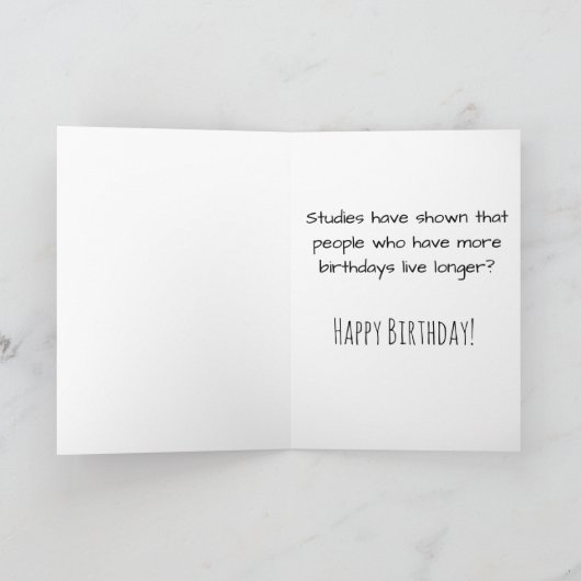 Happy Birthday Wussten Sie Alberne Joke Card Karte (Innenseite)