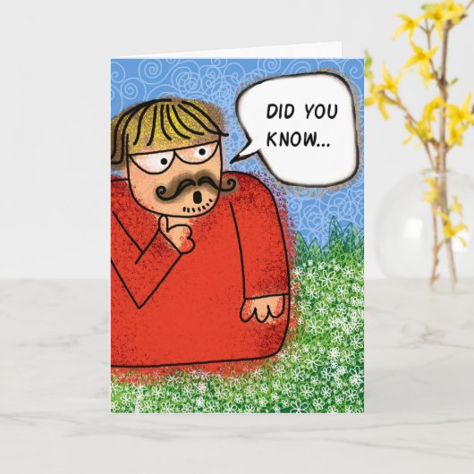 Happy Birthday Wussten Sie Alberne Joke Card Karte (Gelbe Blume)