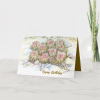 Happy Birthday Wüste Cactus Landscape