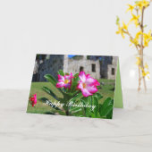 Happy Birthday Wüste Rose Blume in der Zuckermühle Karte (Gelbe Blume)