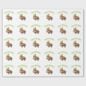 Happy Birthday Yak Geschenkpapier (Flach)