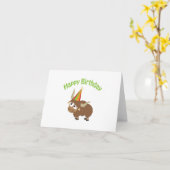 Happy Birthday Yak Karte (Gelbe Blume)