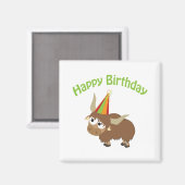Happy Birthday Yak Magnet (Vorderseite/Rückseite)