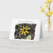 Happy Birthday Yellow Blume for Friend Karte (Gelbe Blume)