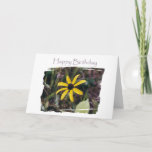 Happy Birthday Yellow Blume for Friend Karte<br><div class="desc">Ich schrieb diesen Vers für einen meiner liebsten Freunde.</div>