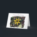 Happy Birthday Yellow Blume for Friend Karte<br><div class="desc">Ich schrieb diesen Vers für einen meiner liebsten Freunde.</div>
