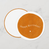 Happy Birthday Yellow Card Einladung (Vorne/Hinten)