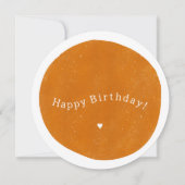 Happy Birthday Yellow Card Einladung (Vorderseite)