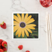 Happy Birthday Yellow Daisy Serviette (Beispiel)