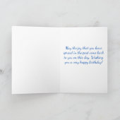 Happy Birthday Yellow Labrador Retriever Puppy Hun Karte (Innenseite)