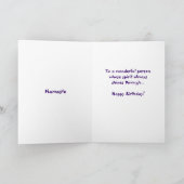 Happy Birthday Yoga Girl!-Yoga Lifestyle Karte (Innenseite)