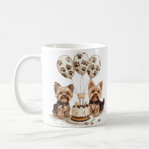 Happy Birthday Yorkie Dogs Kaffeetasse