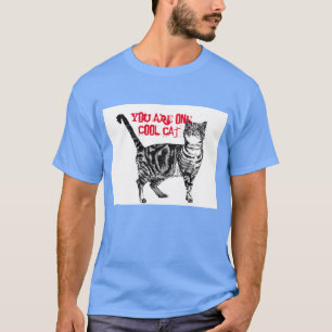 Happy Birthday You Cool Tabby Cat Geburtstagskarte T-Shirt